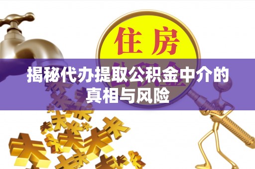 贵溪揭秘代办提取公积金中介的真相与风险