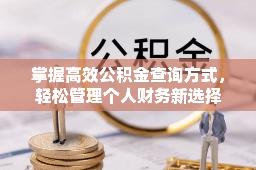 贵溪掌握高效公积金查询方式，轻松管理个人财务新选择