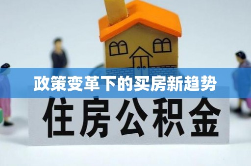 贵溪政策变革下的买房新趋势