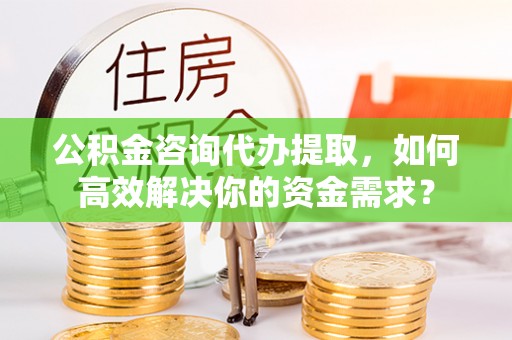 贵溪公积金咨询代办提取，如何高效解决你的资金需求？