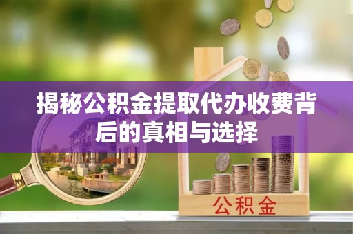 贵溪揭秘公积金提取代办收费背后的真相与选择