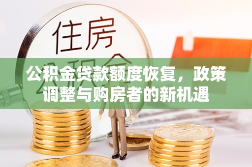 贵溪公积金贷款额度恢复，政策调整与购房者的新机遇