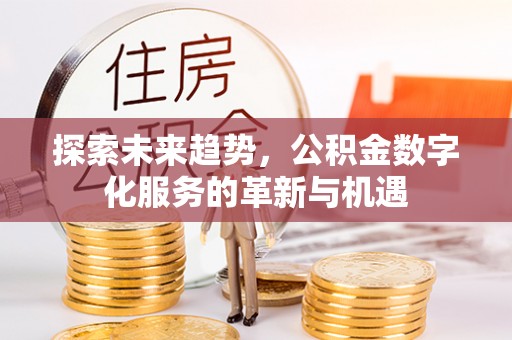 贵溪探索未来趋势，公积金数字化服务的革新与机遇