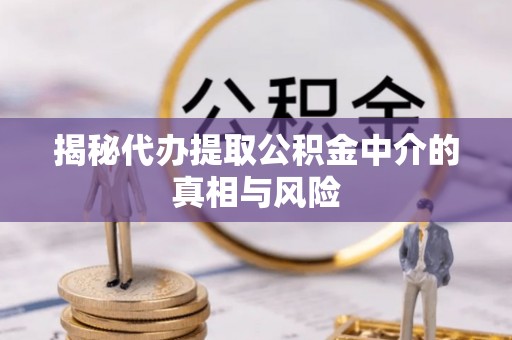 贵溪揭秘代办提取公积金中介的真相与风险